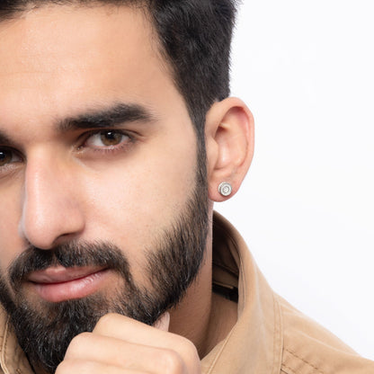 Circular Silver Studs