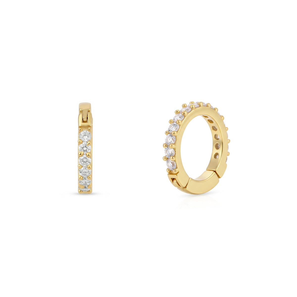 Pavé Huggie Septum Nose Ring