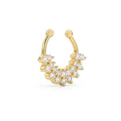 Cluster Sparkle Septum Nose Ring