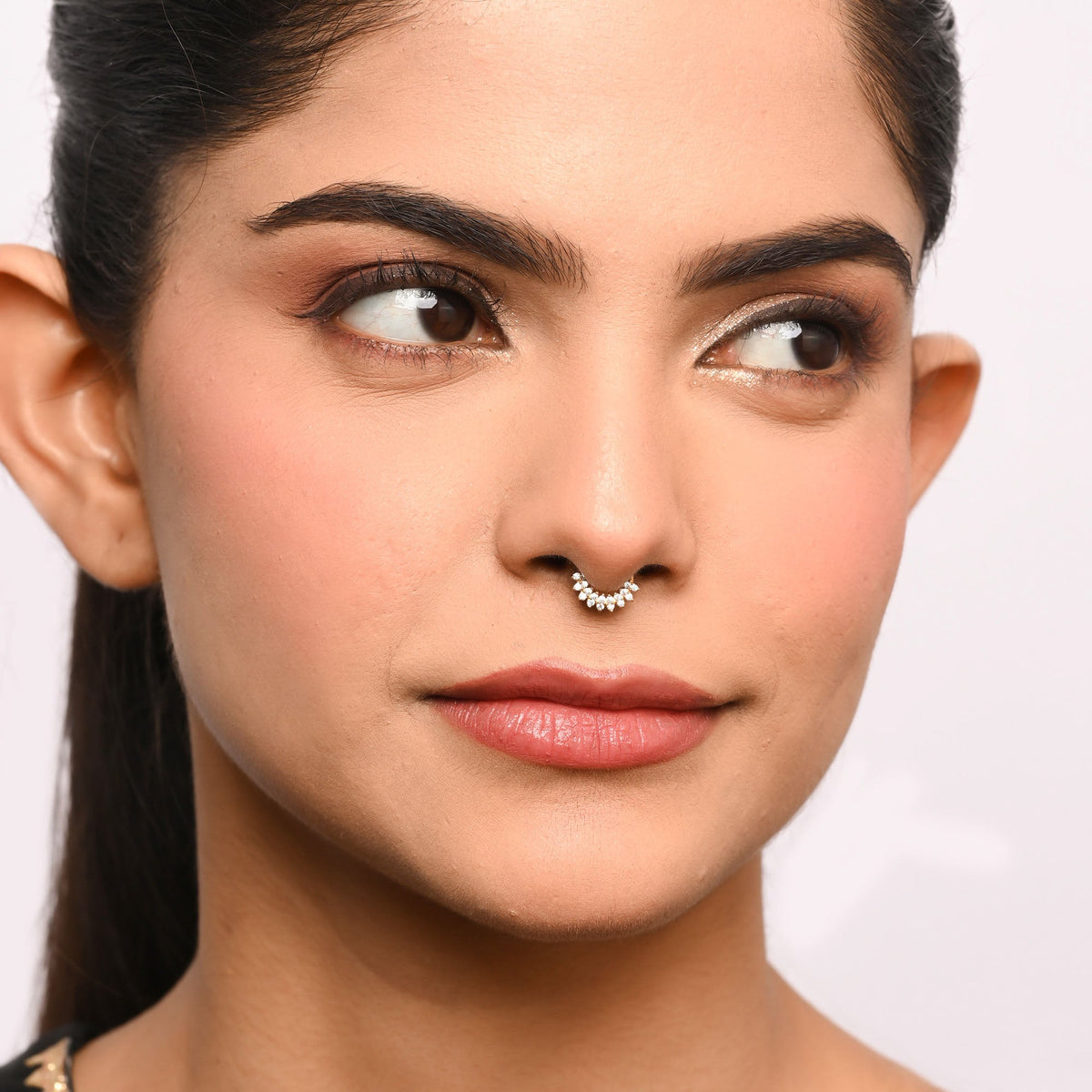 Cluster Sparkle Septum Nose Ring