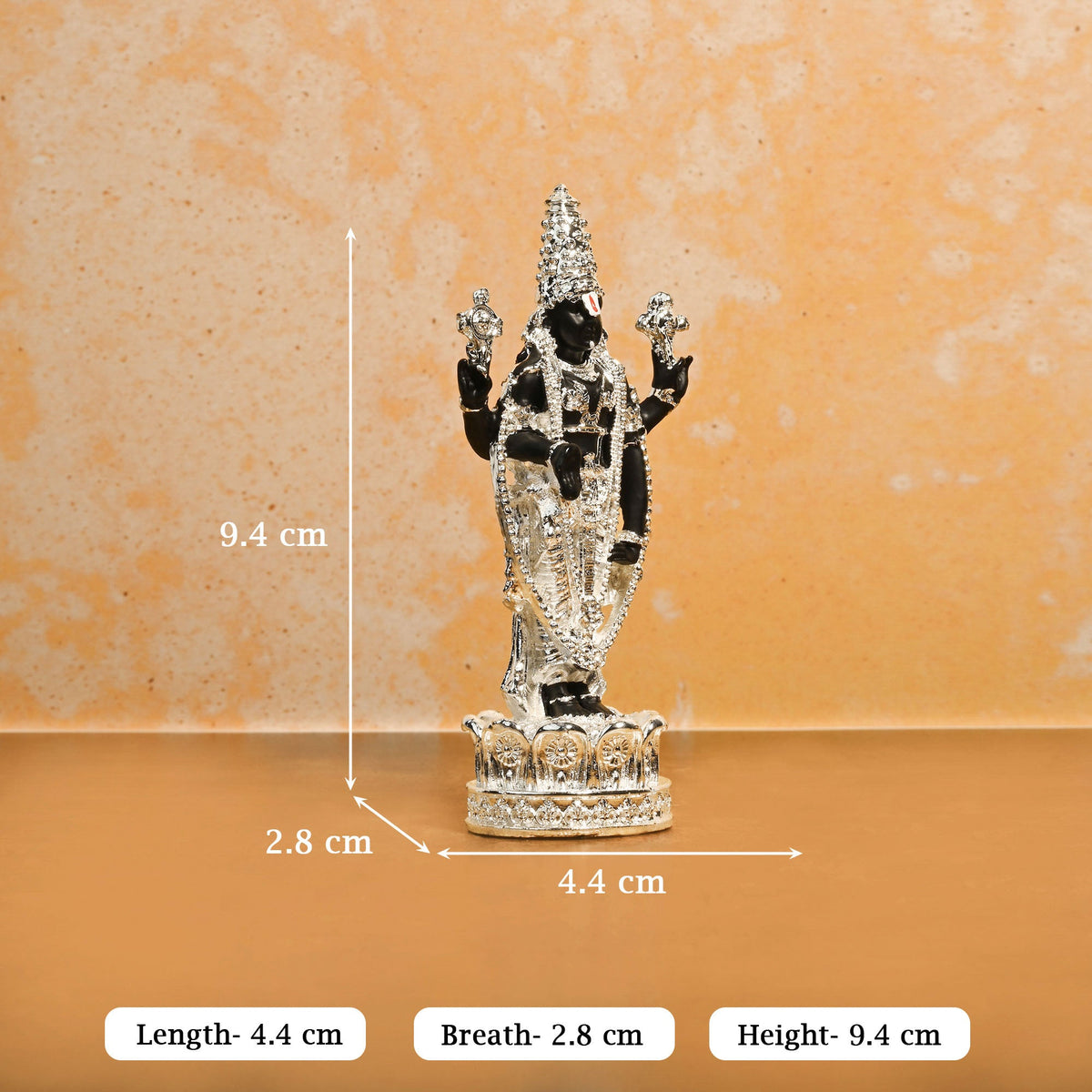 999 Silver Plated Balaji Idol