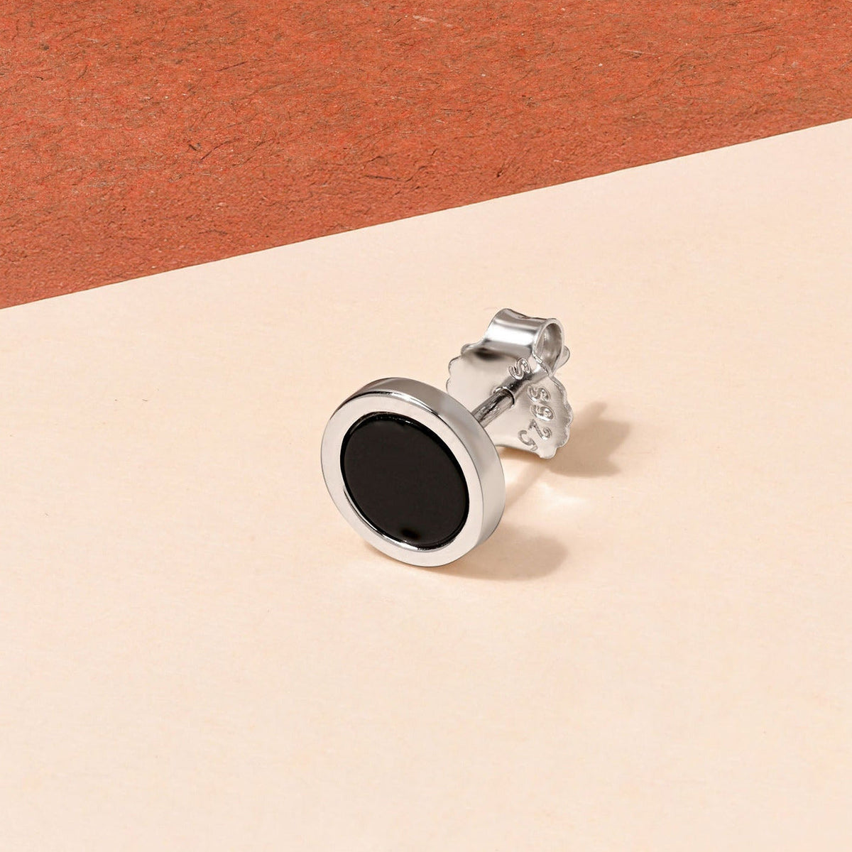 Midnight Silver Studs