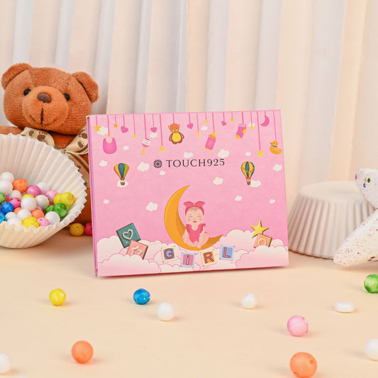 999 Silver Welcome Baby Girl Coin Box